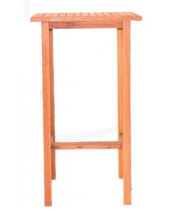 Tavolo alto da bar in legno Nyatoh