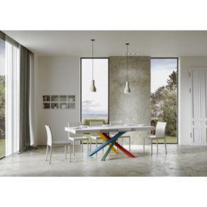 Zoom Tavolo allungabile 90x160/264 cm Volantis telaio Multicolor