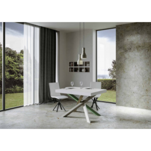 Zoom Tavolo allungabile 80x120/204 cm Volantis telaio gambe 4 colori (A)