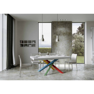 Zoom Tavolo allungabile 90x180/440 cm Volantis telaio gambe 4 colori (B)