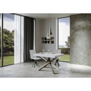 Zoom Tavolo allungabile 80x120/204 cm Volantis telaio gambe 4 colori (C)