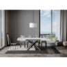 Tavolo allungabile 80x120/204 cm Famas telaio Antracite