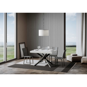 Zoom Tavolo allungabile 90x120/224 cm Famas telaio Antracite