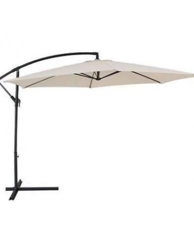 Ombrellone a palo laterale Banana Ø 300 con luci LED