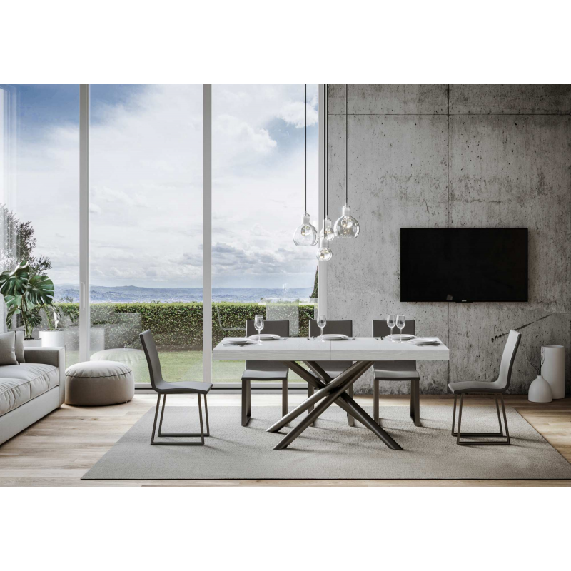 Tavolo allungabile 90x180/440 cm Famas telaio Antracite