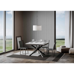 Zoom Tavolo allungabile 90x120/224 cm Famas Evolution telaio Antracite