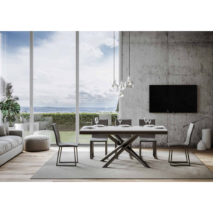 Zoom Tavolo allungabile 90x160/264 cm Famas Evolution telaio Antracite