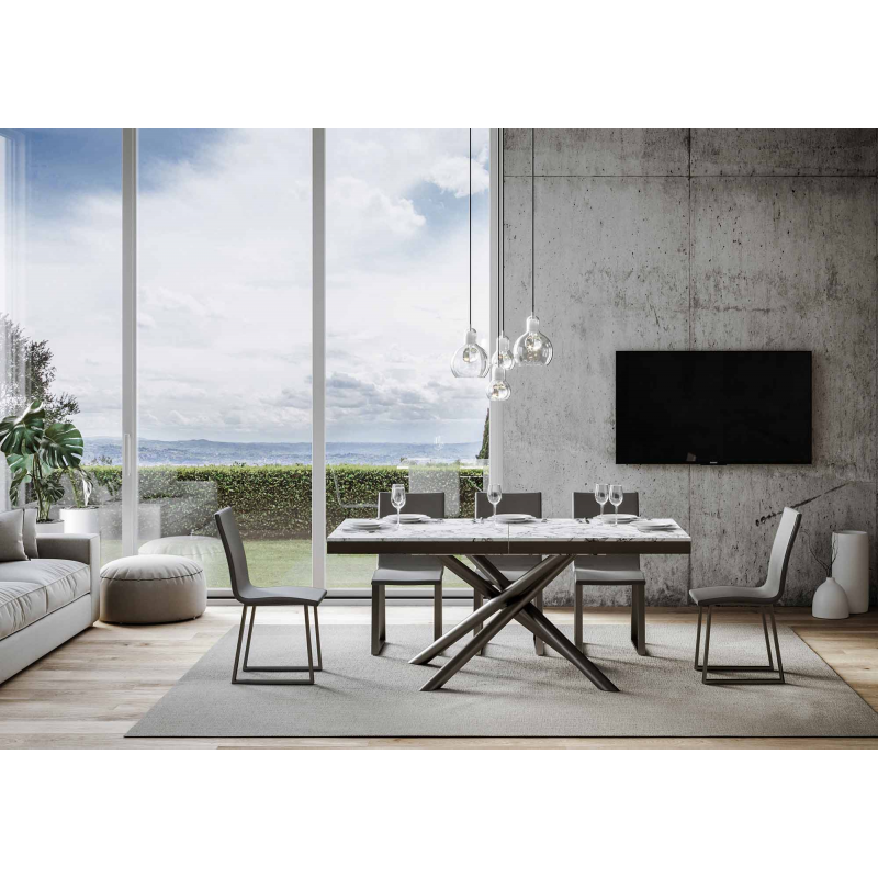 Tavolo allungabile 90x180/284 cm Famas Evolution telaio Antracite
