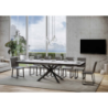 Tavolo allungabile 90x180/284 cm Famas Evolution telaio Antracite