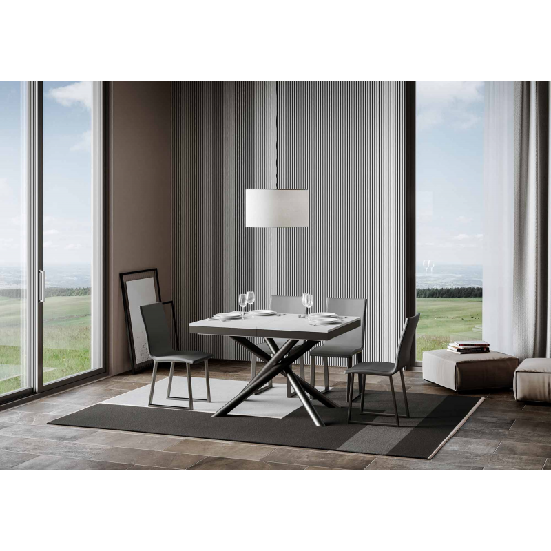 Tavolo allungabile 90x120/380 cm Famas Evolution telaio Antracite