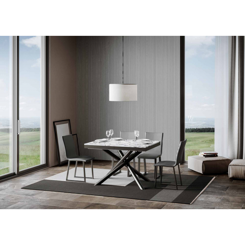 Tavolo allungabile 90x120/380 cm Famas Evolution telaio Antracite