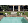 Salotto Bandol In Alluminio Bianco + Corda Beige Moia