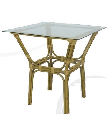 Tavolo Cordoba in alluminio effetto canna di bamb?