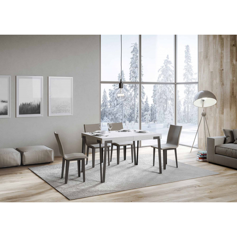 Tavolo allungabile 90x130/234 cm Rio telaio Antracite