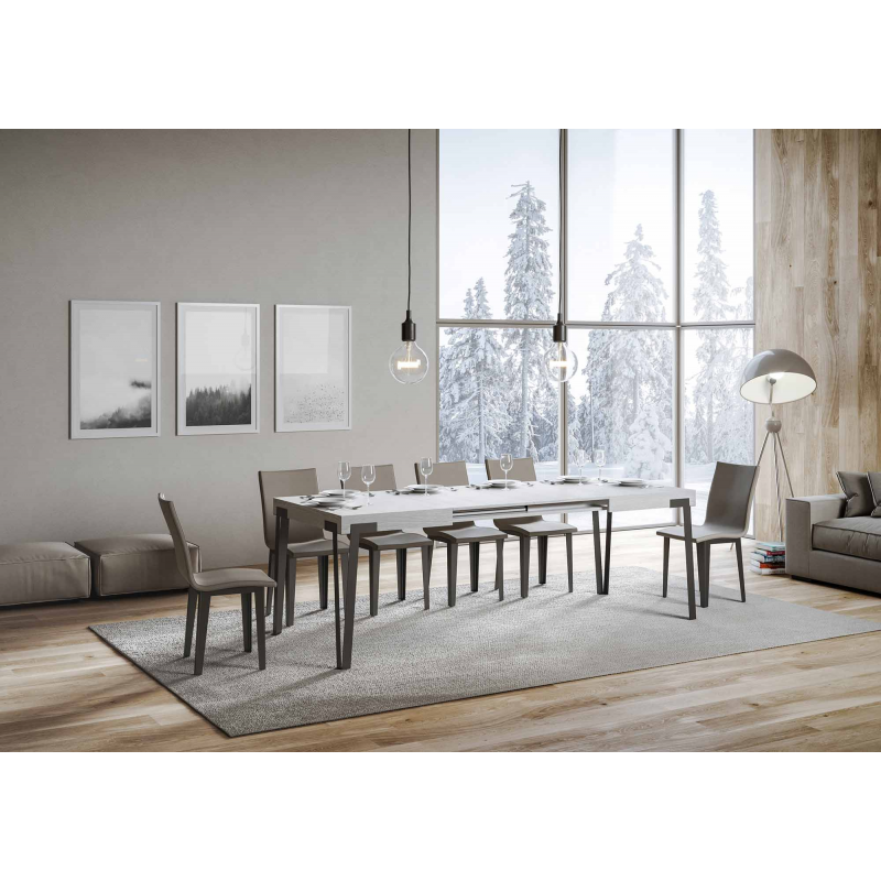 Tavolo allungabile 90x130/234 cm Rio telaio Antracite