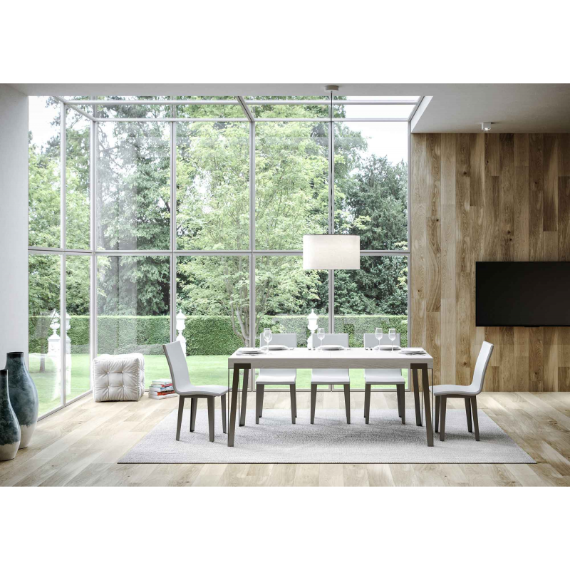 Tavolo allungabile 90x160/264 cm Rio telaio Antracite
