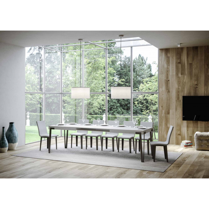 Tavolo allungabile 90x160/264 cm Rio telaio Antracite