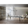 Tavolo allungabile 90x160/420 cm Karamay telaio Antracite