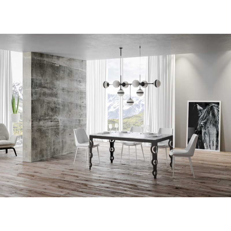 Tavolo allungabile 90x120/224 cm Karamay Evolution telaio Antracite