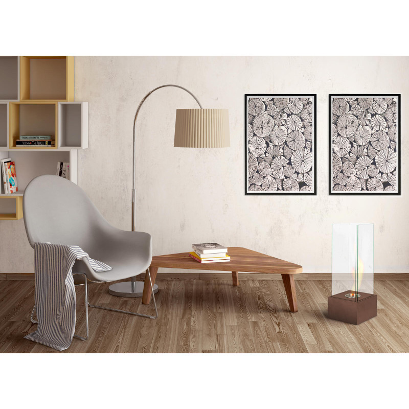 Caminetti al bioetanolo Levels 25cm X 25cm H 65cm Stones