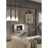 Biocamino da parete Winter j 17cm X 78cm H 54cm Stones
