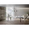 Tavolo allungabile 90x180/440 cm Karamay Evolution telaio Antracite