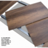 Tavolo allungabile 90x180/440 cm Karamay Evolution telaio Antracite