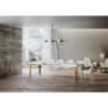 Tavolo allungabile 90x180/284 cm Karamay telaio Oro