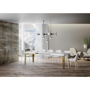 Zoom Tavolo allungabile 90x180/440 cm Karamay telaio Oro