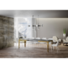 Tavolo allungabile 90x160/420 cm Karamay Evolution telaio Oro