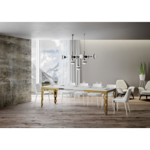Zoom Tavolo allungabile 90x180/440 cm Karamay Evolution telaio Oro