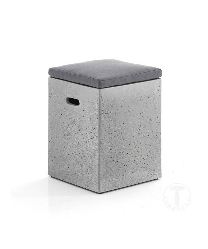 Pouf in resina di cemento Tadao