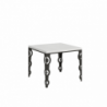 Tavolo apribile 90x90/180 cm Karamay Libra telaio Antracite