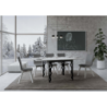Tavolo apribile 90x90/180 cm Karamay Libra telaio Antracite