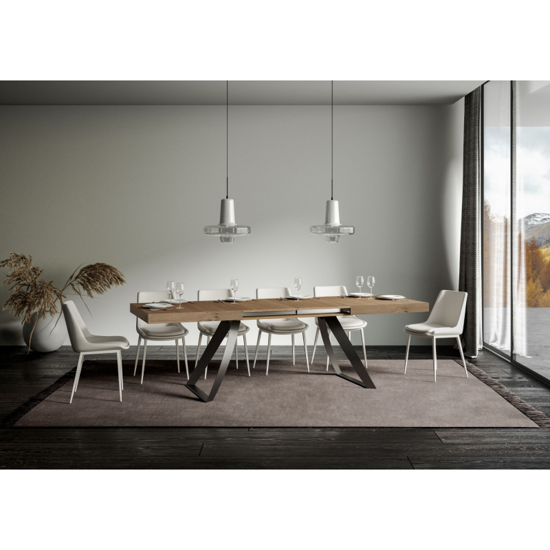 Tavolo allungabile 90x180/284 cm Proxy telaio Antracite