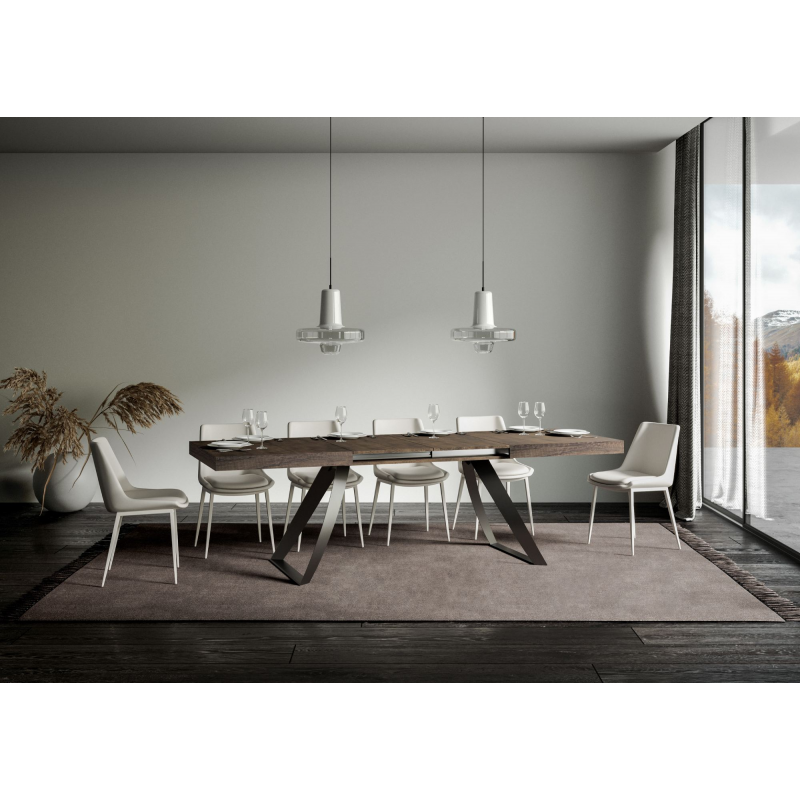Tavolo allungabile 90x160/420 cm Proxy telaio Antracite