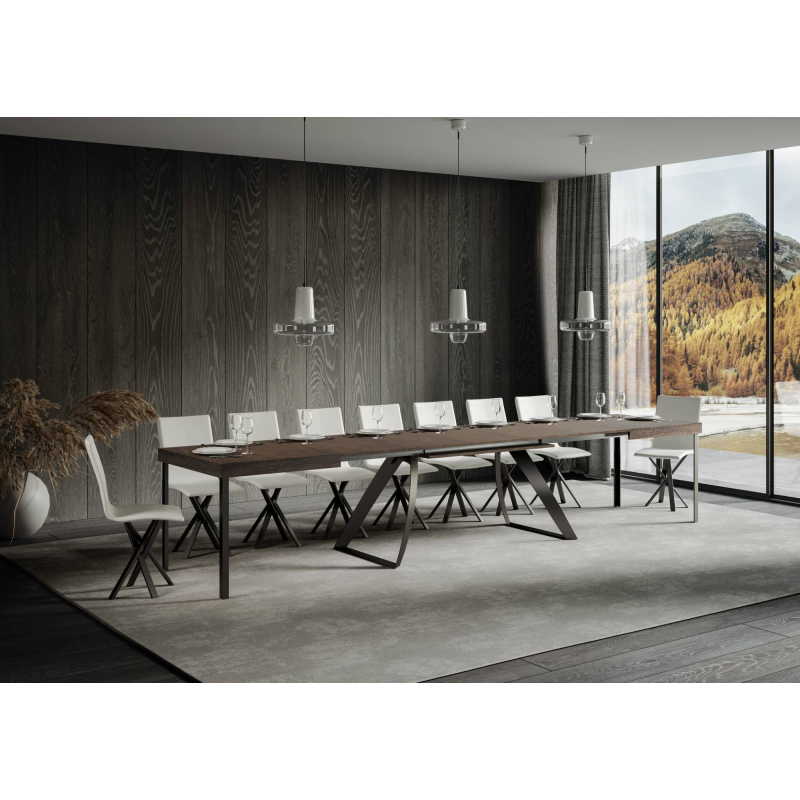 Tavolo allungabile 90x160/420 cm Proxy telaio Antracite