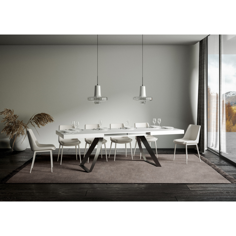 Tavolo allungabile 90x180/440 cm Proxy telaio Antracite