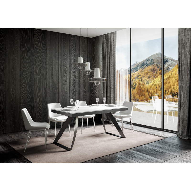 Tavolo allungabile 90x160/264 cm Proxy Evolution telaio Antracite