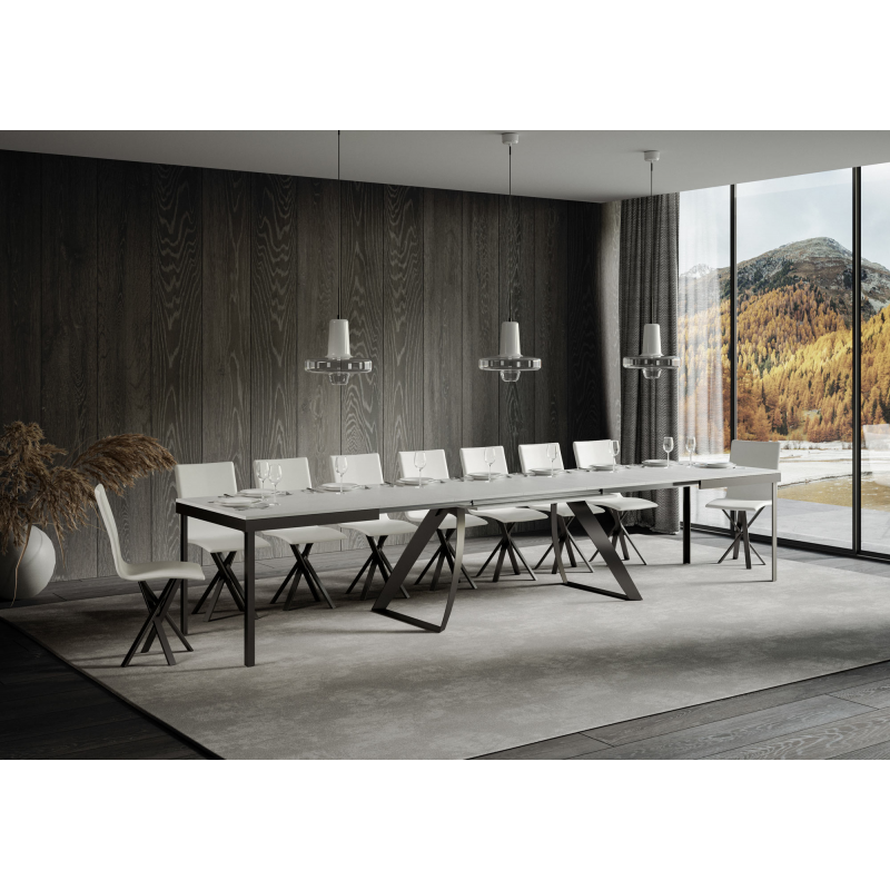 Tavolo allungabile 90x160/420 cm Proxy Evolution telaio Antracite