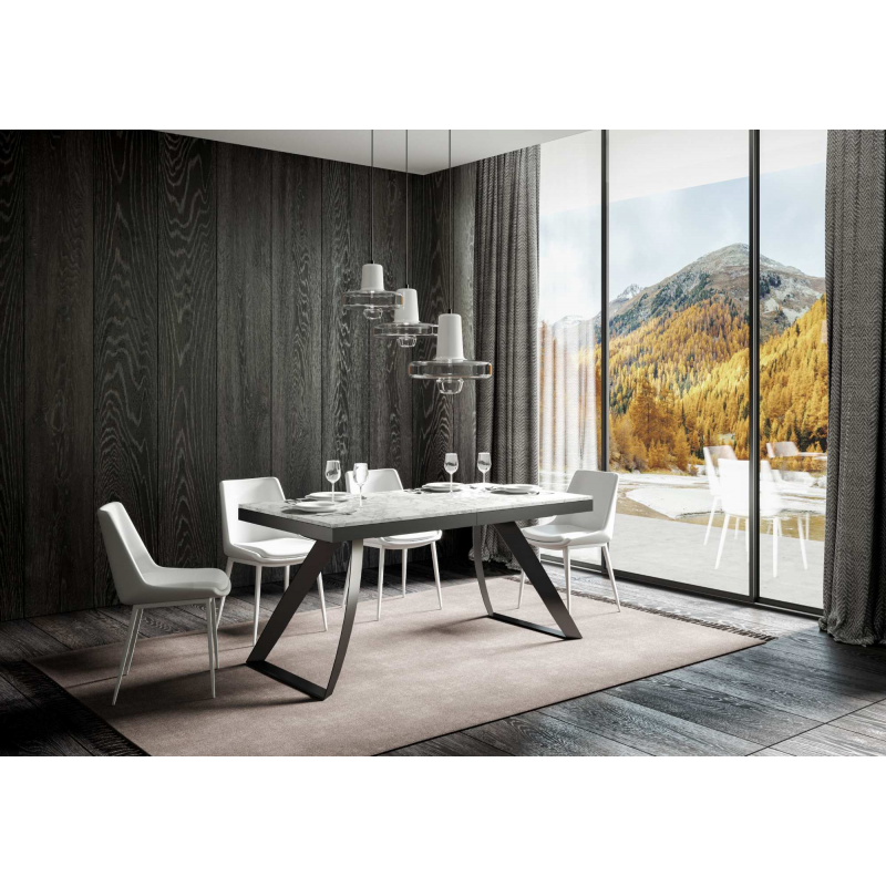 Tavolo allungabile 90x180/440 cm Proxy Evolution telaio Antracite