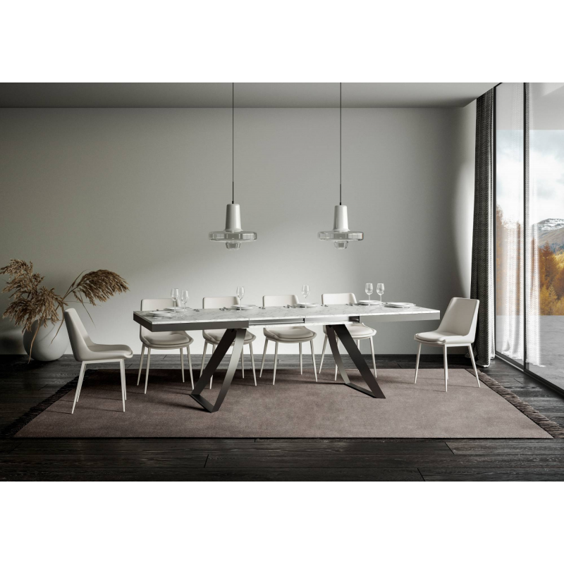 Tavolo allungabile 90x180/440 cm Proxy Evolution telaio Antracite