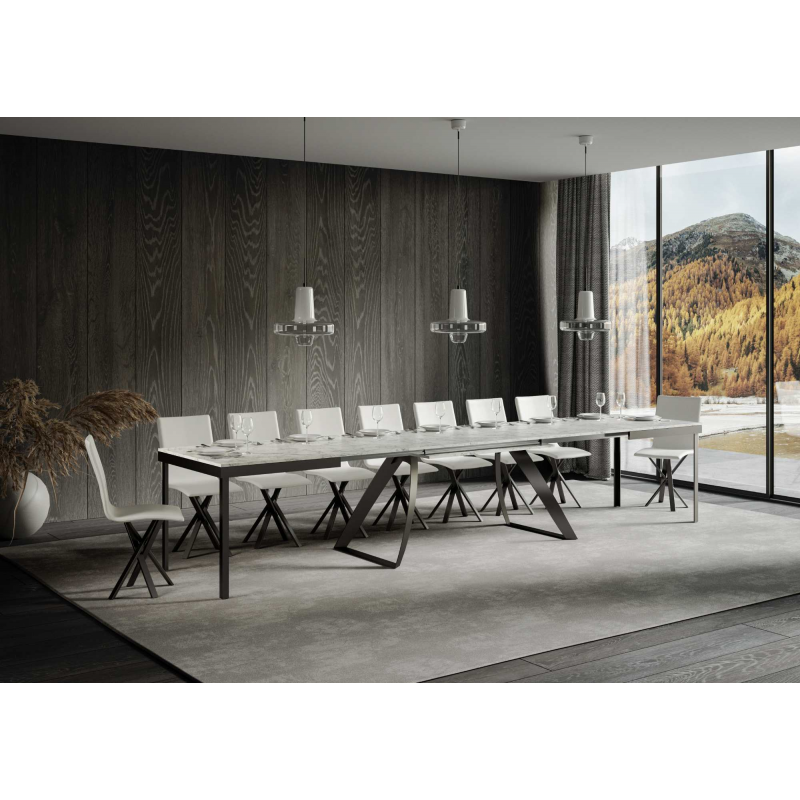 Tavolo allungabile 90x180/440 cm Proxy Evolution telaio Antracite