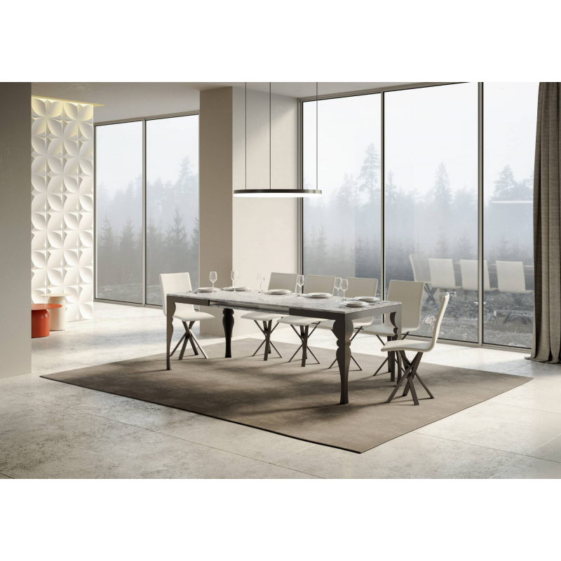 Tavolo allungabile 90x120/224 cm Paxon Evolution telaio Antracite