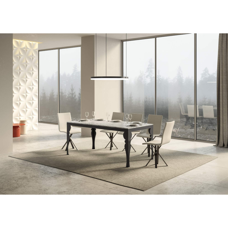 Tavolo allungabile 90x180/284 cm Paxon Evolution telaio Antracite