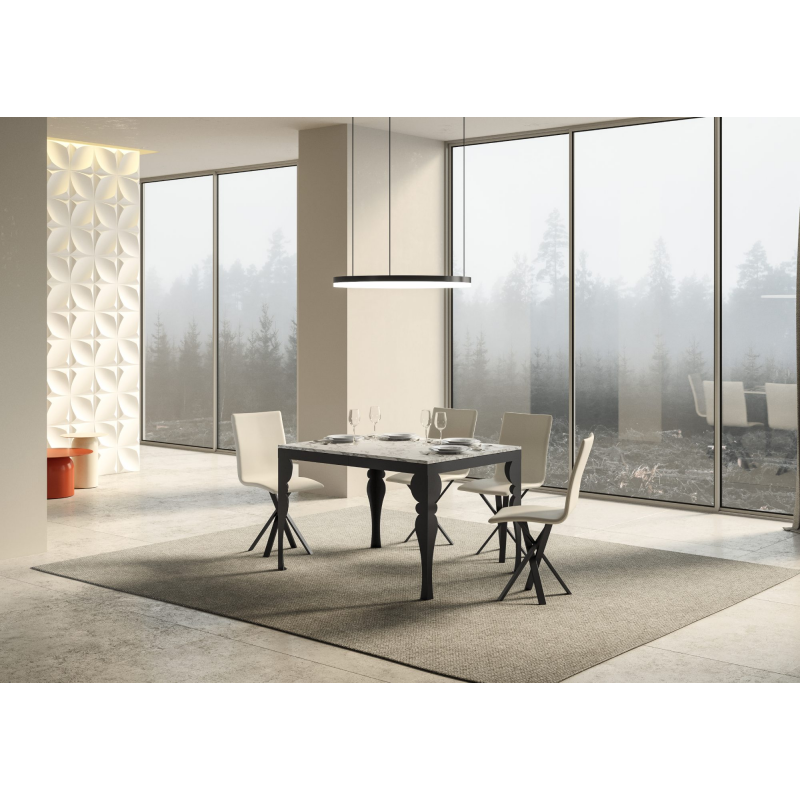 Tavolo allungabile 90x120/380 cm Paxon Evolution telaio Antracite