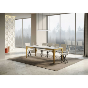 Tavolo allungabile 90x120/224 cm Paxon Evolution telaio Oro