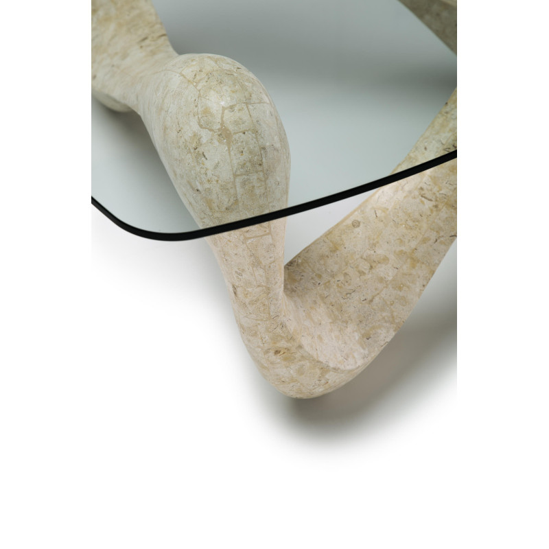 Tavolino 100 x 100 - Trasparente Tetris 100cm X 100cm H 42.5cm Stones
