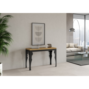 Zoom Tavolo apribile 120/200x45/90 cm Paxon Double telaio Antracite