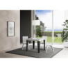 Tavolo allungabile 90x90/246 cm Flame telaio Antracite